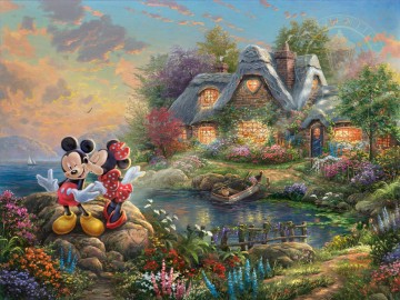  key - Mickey et Minnie Sweetheart Dope Thomas Kinkade